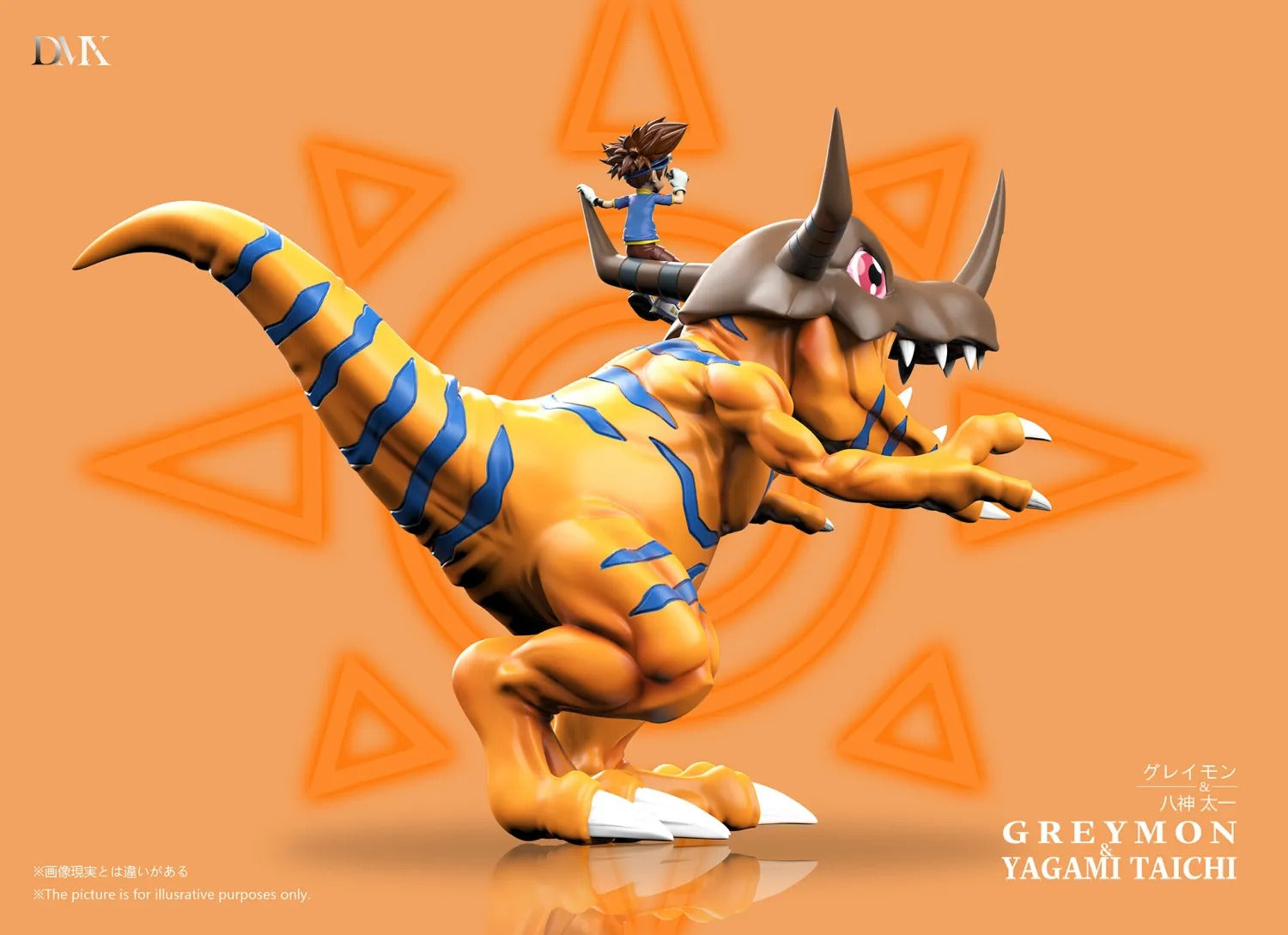 Pre order】DMX Studio - Digimon Yagami Taichi & Greymon – STC Toys