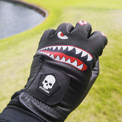 FLUO JAWBREAKER BLACK メンズゴルフグローブ左手 ジョーブレイカー