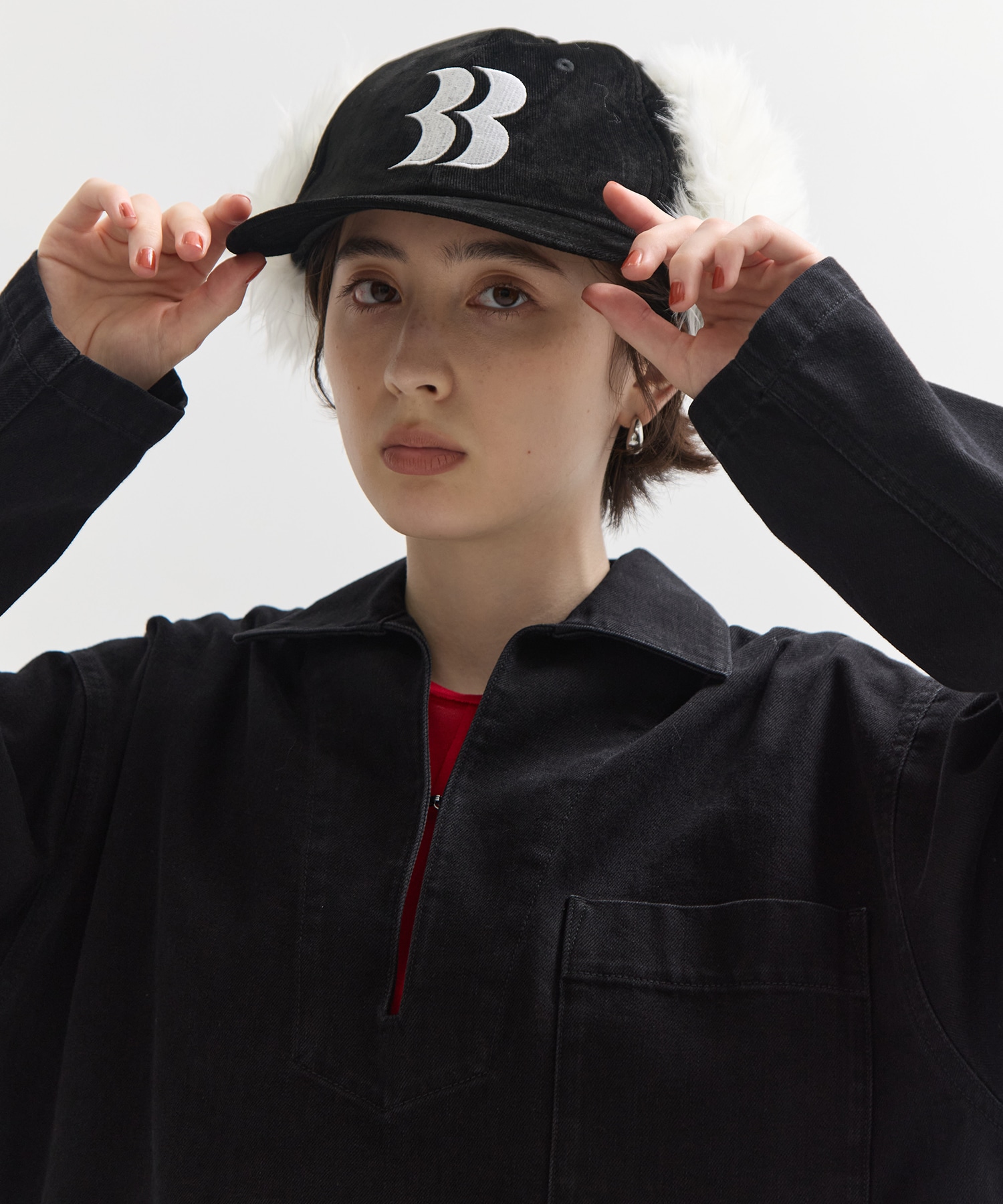 BB Logo Flight Cap(FREE BLACK): BASICKS: WOMENS｜ STUDIOUS ONLINE