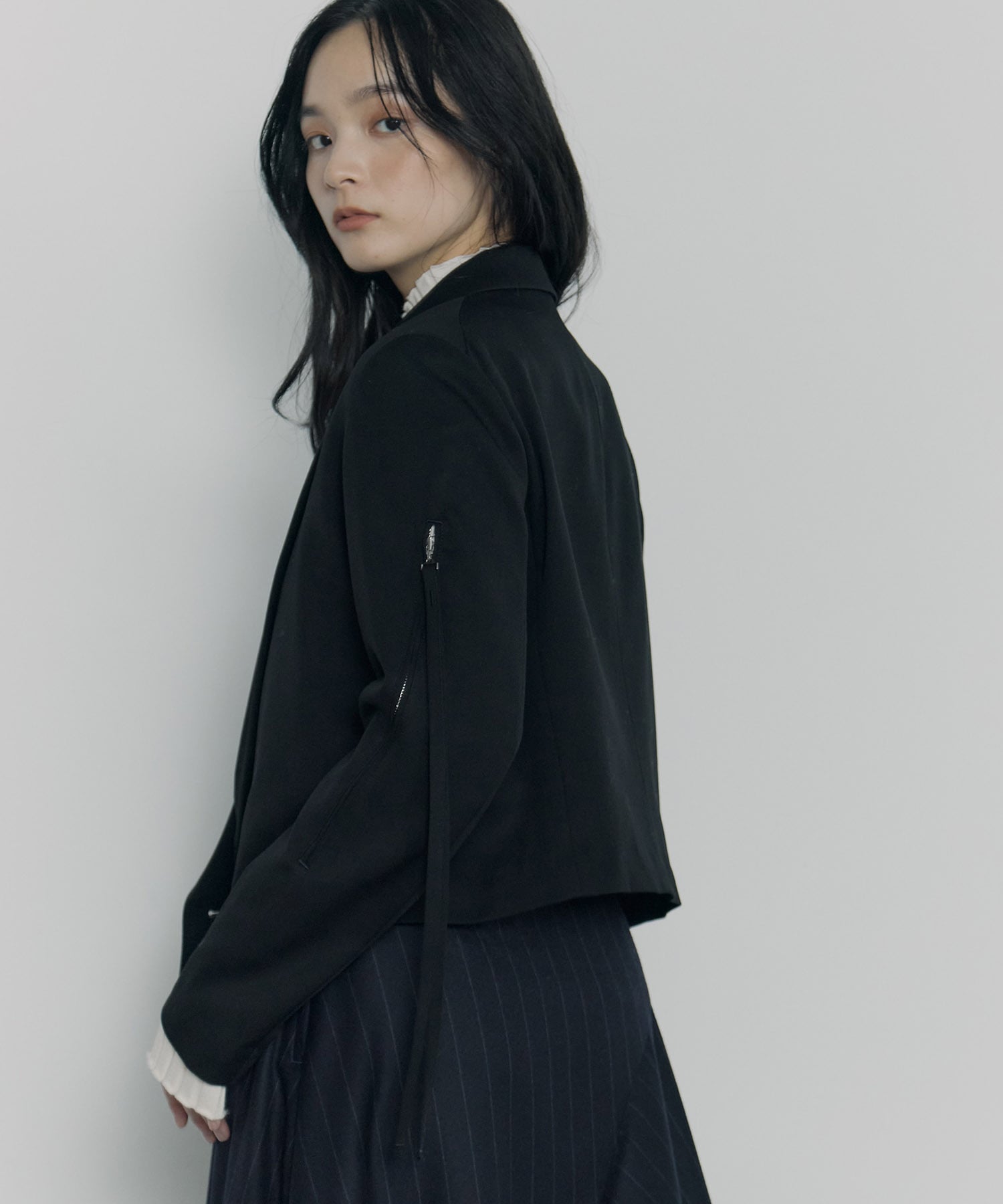 別注 ZIP SHORT JACKET(2 BLACK): UJOH: WOMENS｜ STUDIOUS ONLINE公式