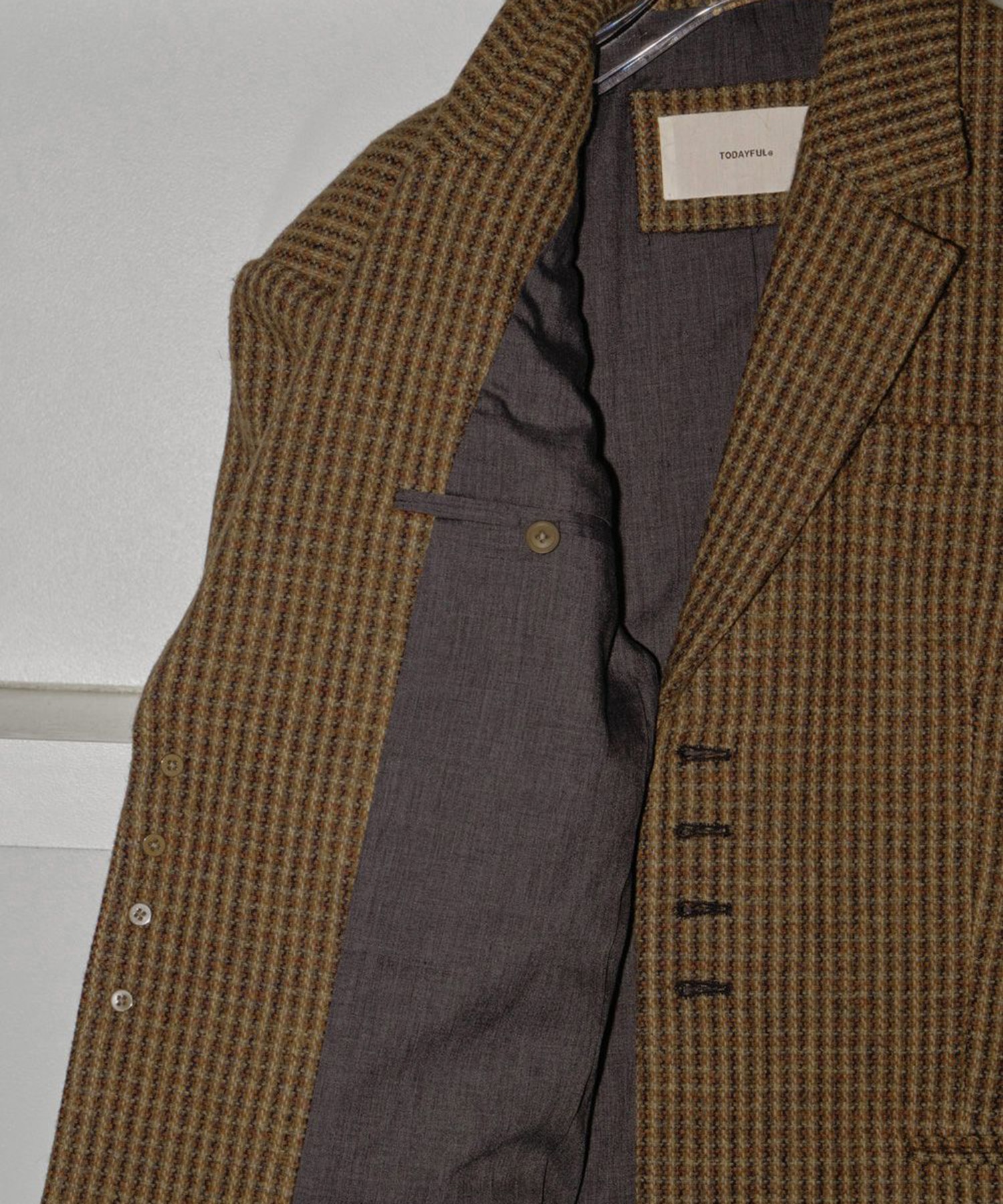 Wool100% Check Jacket(36 CAMEL): TODAYFUL: WOMENS｜ STUDIOUS
