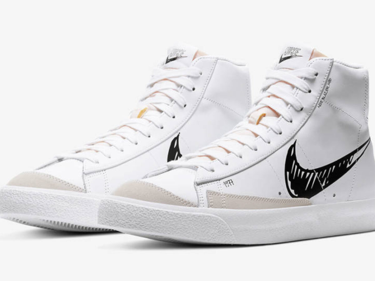 Nike Re-imagines the SWOOSH with the Blazer Mid 77 Scribble