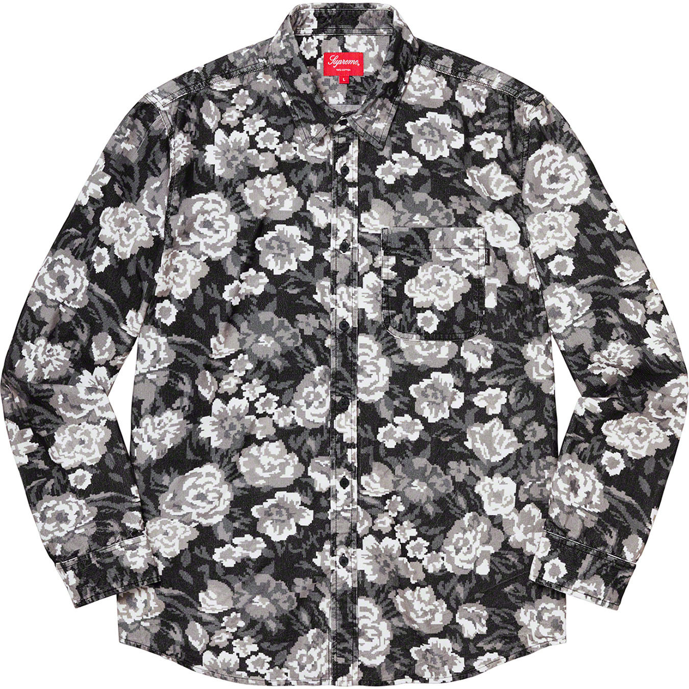 Digi Floral Corduroy Shirt | Supreme 20fw