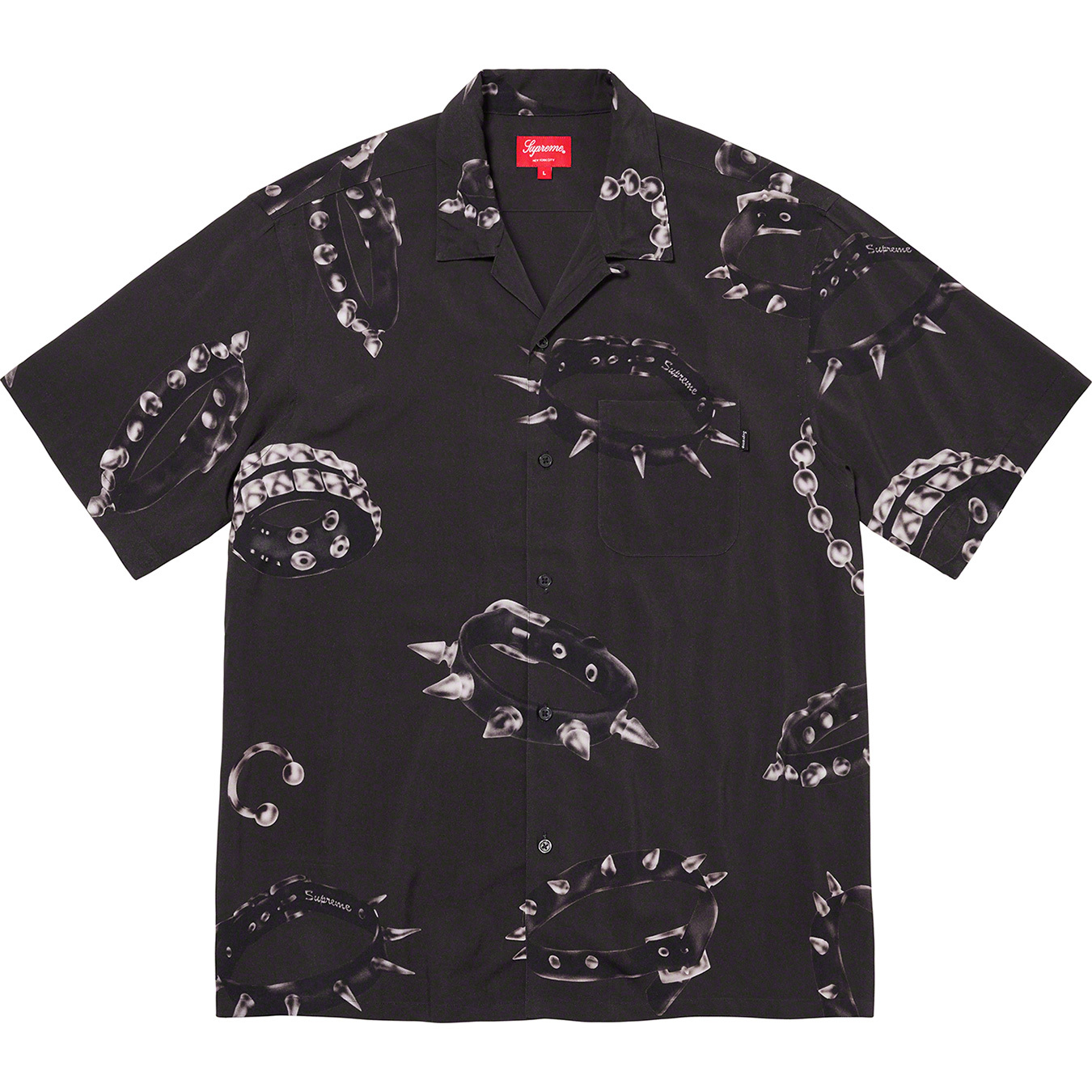 Studded Collars Rayon S/S Shirt | Supreme 20fw