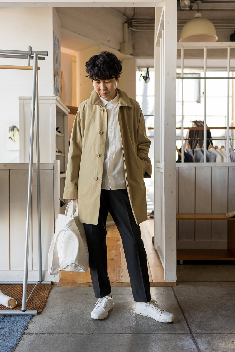 YAECA ステンカラーコートショート（ユニセックス） - SUSCON + RUSTIC