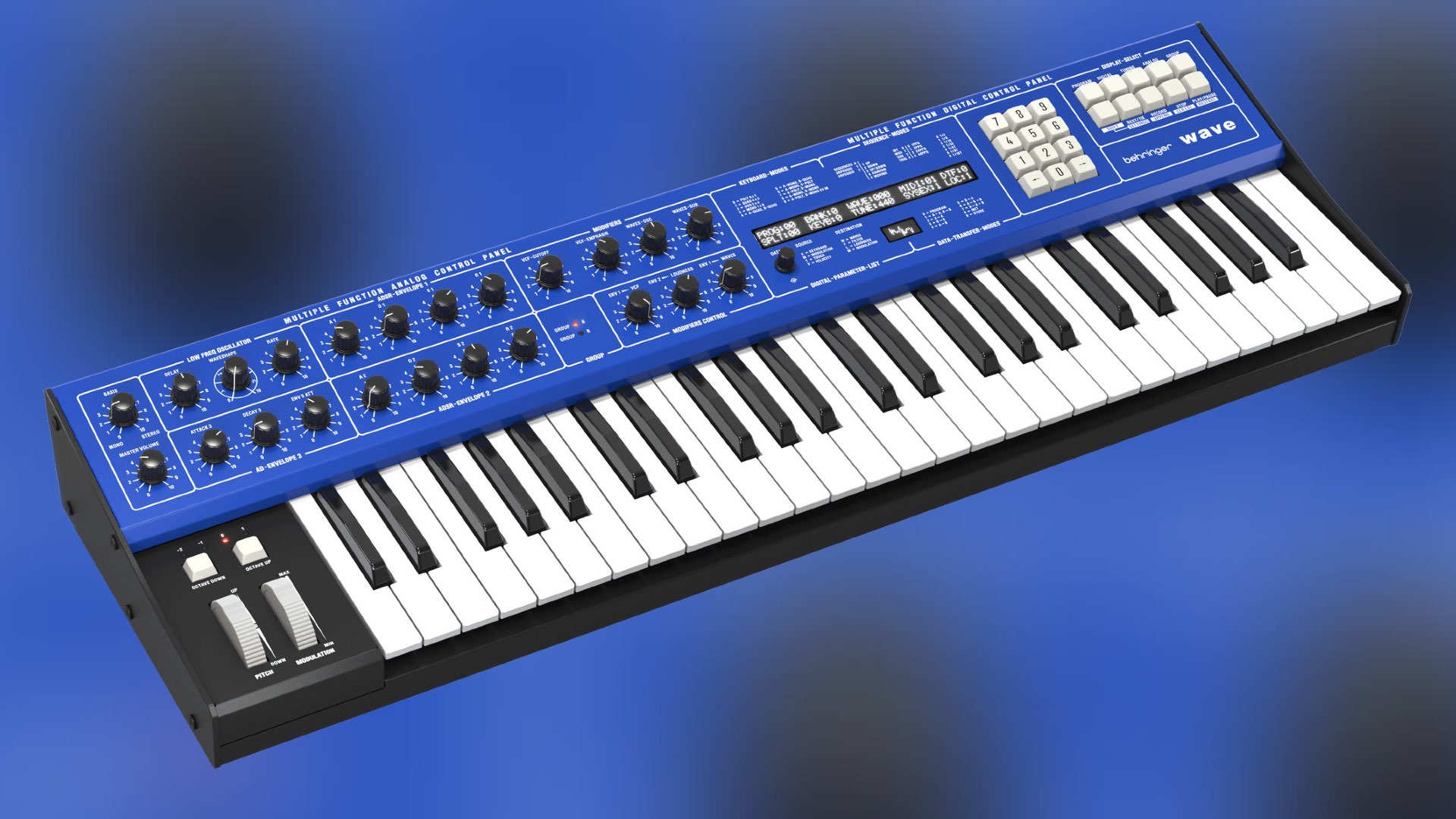 Behringer Wave, a clone of the PPG Wave hybrid Synthesizer is