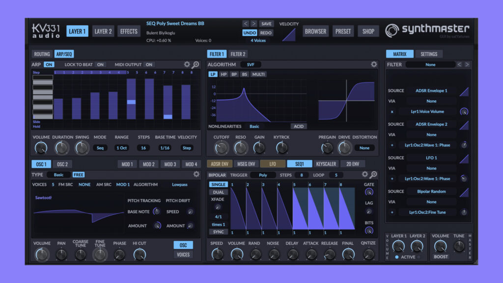 Grab KV331 Audio Synthmaster 2 multi-engine Synthesizer plugin for